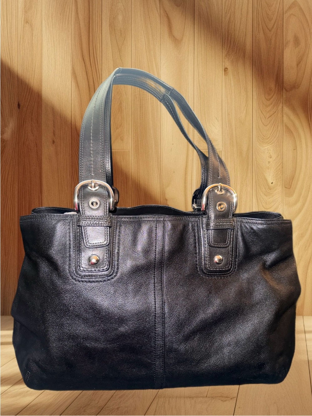 Coach XL Soho Expandable Double Strap Purse F13110